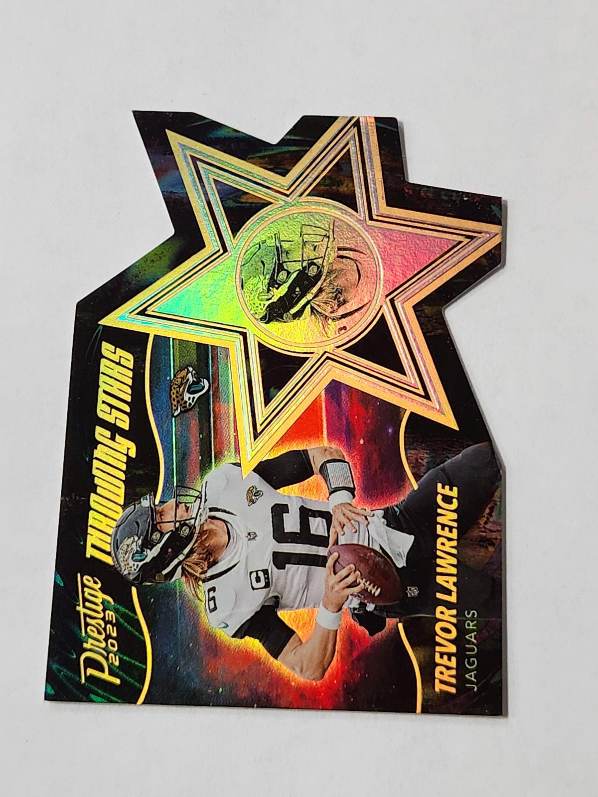 2023 Prestige Trevor Lawrence Throwing Stars Die Cut SSP Case Hit