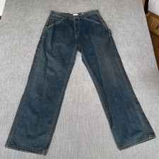Vintage Calvin Klein Carpenter Jeans Mens 33 Blue Denim Workwear Straight Leg