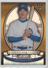 2008 Bowman Sterling Gold Refractor 15/50 Kosuke Fukudome (Holding Bat) 4r3