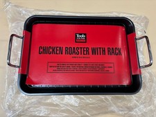 Tools of the Trade Padella per Girarrosto per Pollo con Rastrello Padella Antiaderente