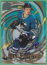 1997-98 Pacific Revolution Hockey *SIGNED* ~ Card#123 ~ Jeff Friesen ~ Sharks