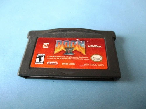 Doom II 2 Nintendo Game Boy Advance SP Gameboy Authentic Game