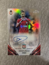 Darwin Nunez 2023-24 Topps Chrome UCC Liverpool Chrome Refractor Auto #CA-DN