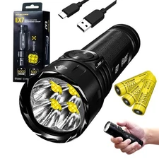 Nitecore EX7 Variable Beam Pattern High Performance LED Rechargeable Flashlight 