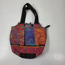 Laurel Burch Cat cutout Tote Bag Fun Felines