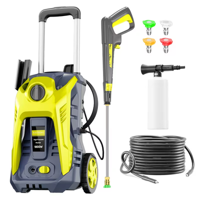 #ad Electric Pressure Washer 4800PSI 2.8GPM 1800W Power Cleaner 25FT Hose 4 Nozzles $124.99