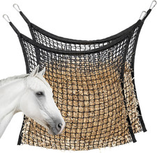 2PCS Slow Feed Hay Net for Horses Large Hay Bag for Goats Sheep Donkey 35x31in