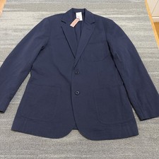 Vineyard Vines Blazer Mens 38R Navy Unstructured Seersucker Sport Coat Cotton