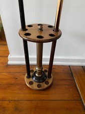 Custom Made Classic Style Wood Billiard Floor Cue Rack Stand 19" ht
