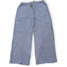 JOIE Women  s Gray Blue Wide Leg Cropped Lyocell Pants Size Small