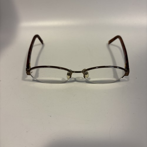Anne Klein Eyeglass Frames Only AK9106-542 Tortoise Half Rim 49-17-135mm - READ - Picture 2 of 15