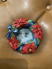 Vintage Willow Hall Christmas Rose Photo Frame BNIB Hand Made