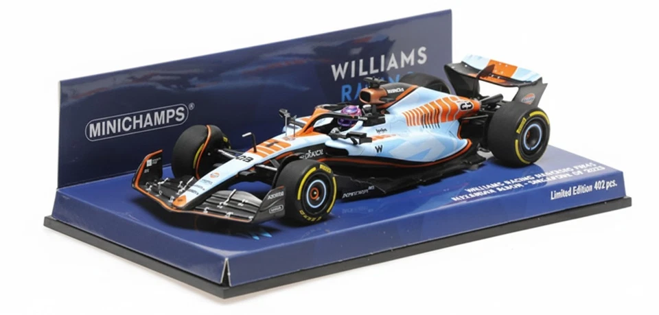 Minichamps 1:43 WILLIAMS FW45 GULF ALEX ALBON SINGAPORE GP 2023 - 417231623 - Immagine 2 di 3