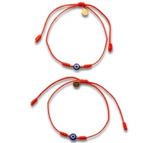 Evil Eye Bracelet & Protection bracelet. Good luck, Red string of fate, Tibetan,