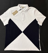 BURBERRY Polo Shirt XXL New With Tags 2XL White
