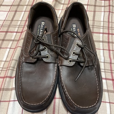 Skechers Expected Gembel Relaxed Fit Oxford Comfort Shoes Men's 8 Leather