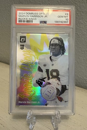 Panini 2024 Optic Rookie Kings Marvin Harrison Jr. RC #4 PSA 10