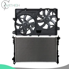 Radiator and Cooling Fan Assembly Car Electric For 2007 2008 2009-2014 Ford Edge