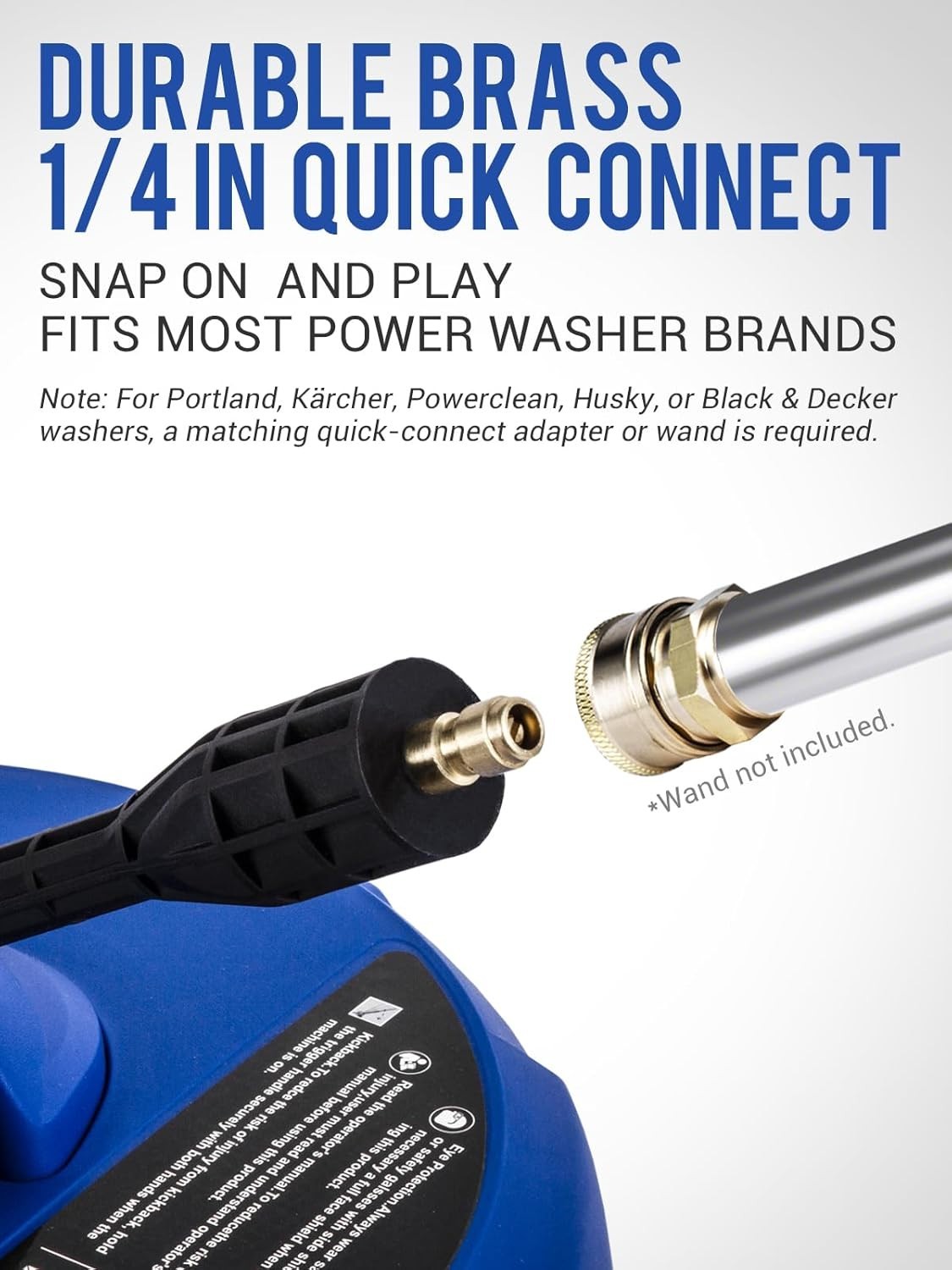 MEKOH 14” Electric Pressure Washer Surface Cleaner Attachment, 2500 PSI Universa