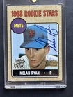 Nolan Ryan Mets 2001 Topps Team Legends On Card Certified Auto Autograph Signed