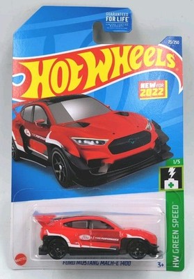 2022 Hot Wheels HW GREEN SPEED 1/5 Ford Mustang Mach-E 1400 73/250 Red 1:64