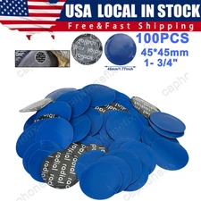 100PACK Medium Size 1- 3/4" Round Radial Rubber Car Tire Repair Tyre Patches Kit