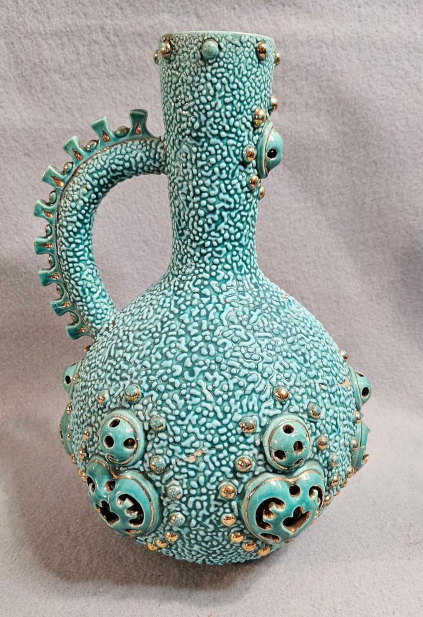 Antique Zsolnay Pecs 'Enghalskrug' Jug, Hungary TO RESTORE | eBay
