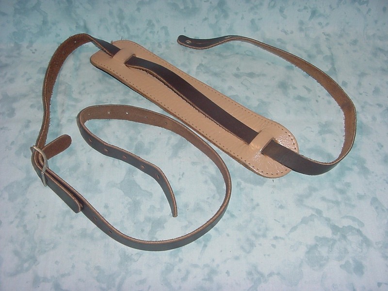 Vintage 1950's / 1960's Original Two- Vintage Leather Guitar Strap / Very Nice