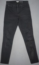 XA01474  LEVI'S  DENIZEN HIGH-RISE SKINNY LEG WOMENS BLUE JEANS sz8 LONG BLACK