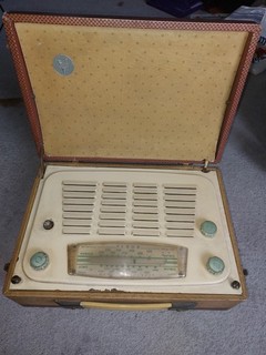 Vidor CN426 Vintage Valve Radio Suitcase Model c.1952 Untested Spares or repairs
