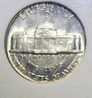 1943 D Jefferson Wartime Silver Nickel, FS  ,BU++++ — photo 2