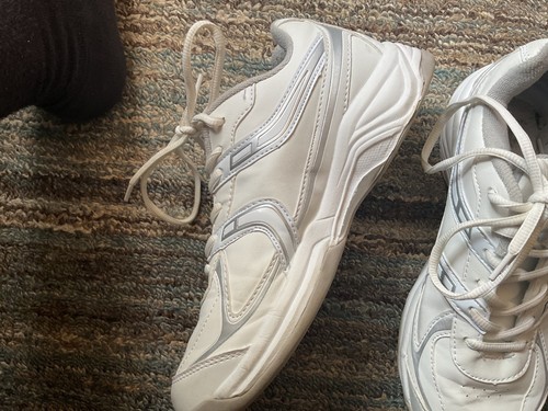 Taylors Mens Bowling Shoes - UK 7 - White/Silver - Picture 5 of 18
