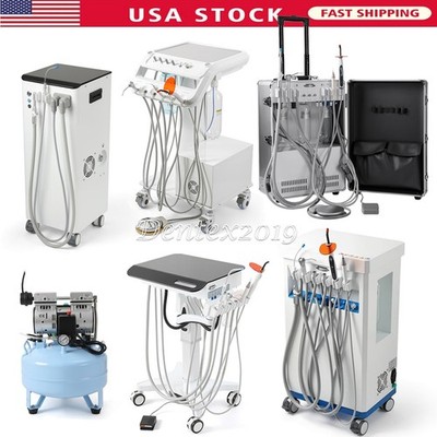 Portable Dental Delivery Unit with Curing Light Scaler Mobile Suction System