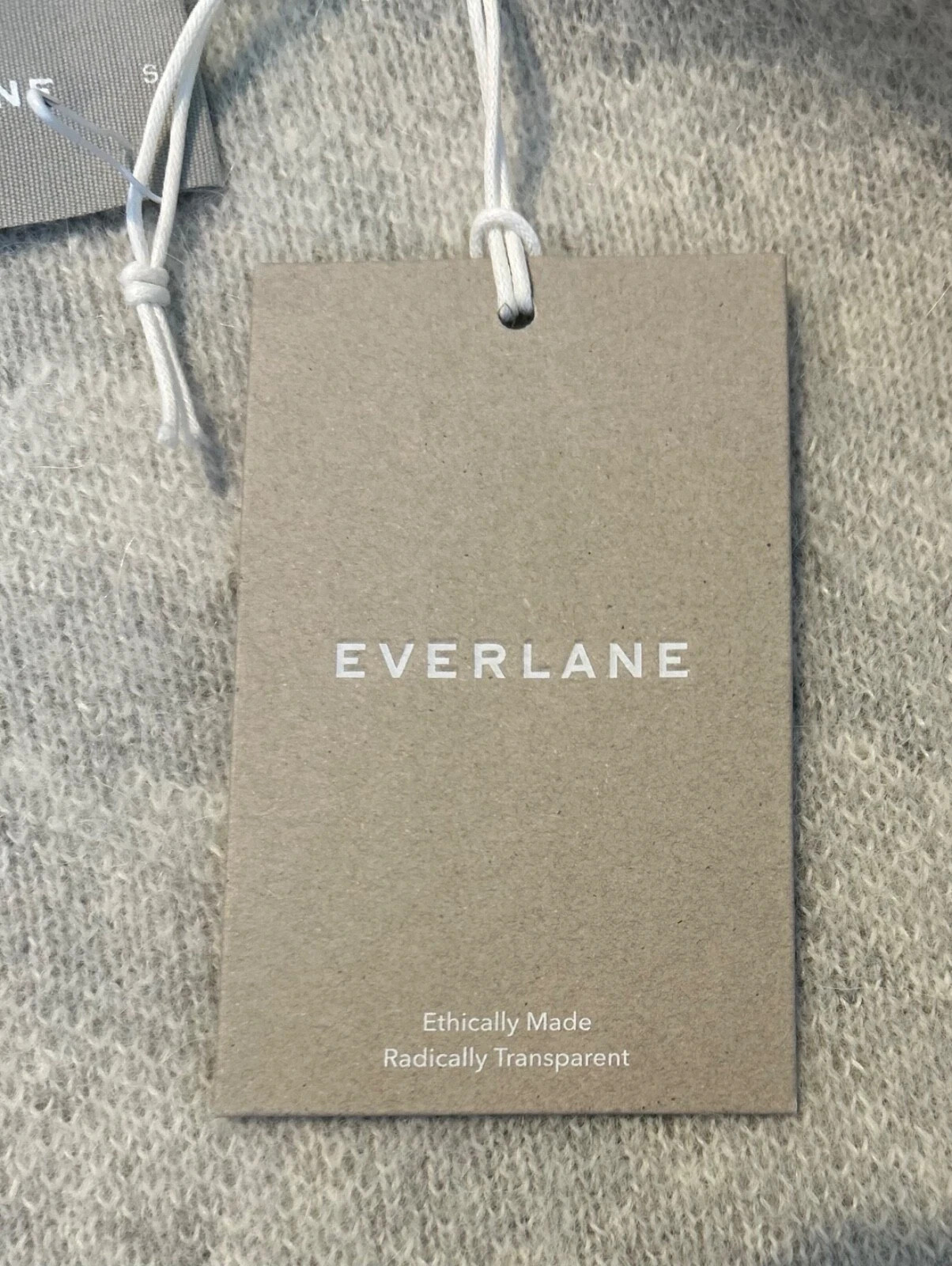 EVERLANE Ladies Grey Cardigan BNWT Wool Alpaca Tiger Knit S/M RRP £175 image 3