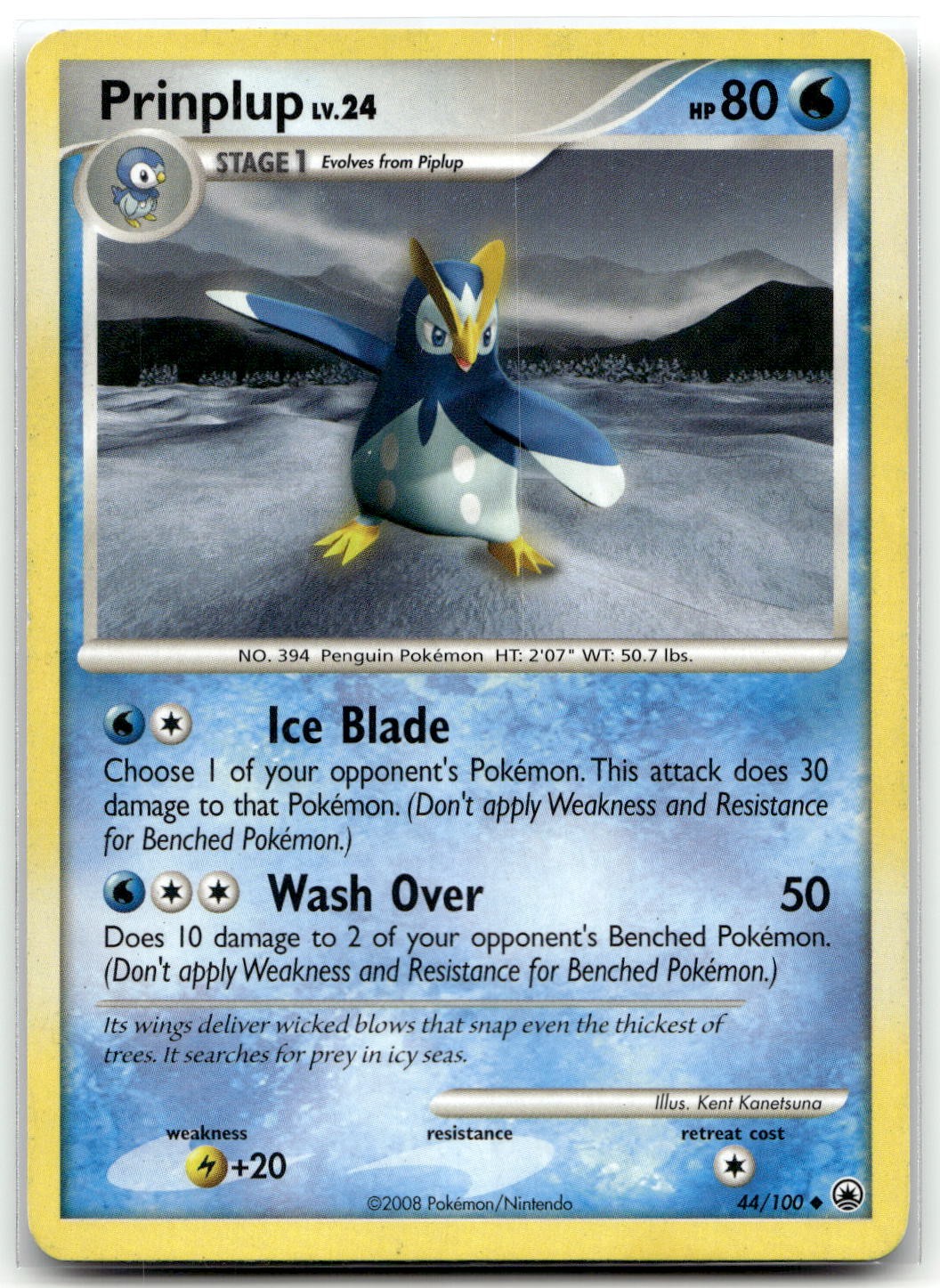 Prinplup 44/100 Majestic Dawn Uncommon Pokemon TCG MP