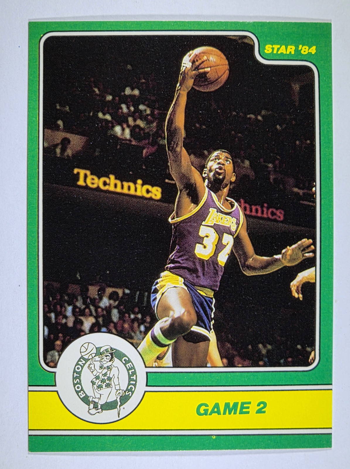 1984 Star Celtics Champs #5 Game 2 Magic Johnson EX to EXMT