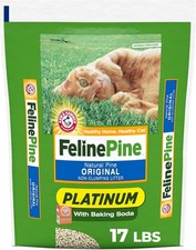 Feline Pine Platinum Non-Clumping Cat Litter Feline Pine Cat Litter 17lb