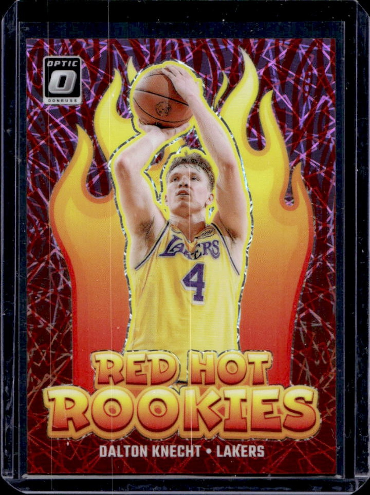 2024-25 Donruss Optic Dalton Knecht Red Hot Rookies Pink Velocity RC #57/79