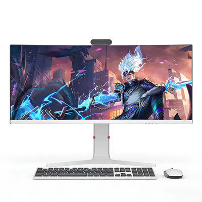 34'' Curved All-In-One PC I7 64GB Ram - 2TB HD - WiFi 6 Built Camera Workstation