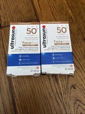 2x Ultrasun Tinted Face Fluid Honey SPF50+