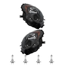 Scheinwerfer Set dunkel Grau H7/H7 für Alfa Romeo Mito 955 955_ inkl. Lampen