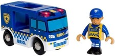 BRIO Police Truck 33825 Light  Sound Wooden Railway Toy Vehicle Play Set JAPAN