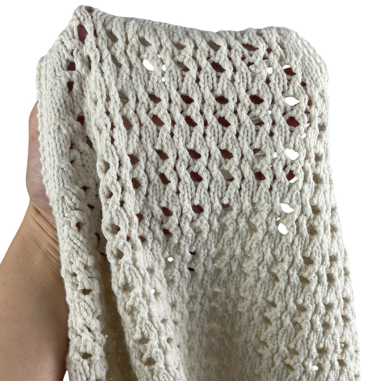 Universal Thread Openwork Halter Sweater Tank, Cr… - image 7