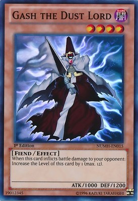 Gash the Dust Lord - NUMH-EN015 - Super Rare - 1st Edition - Damaged - Number Hu