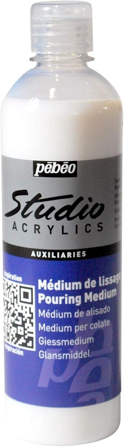 Acrylic Pouring Medium Pebeo Studio Glossy Fluid 250ml Bottle - Image 3