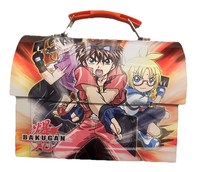 Bakugan Battle Brawlers Metal Tin Lunch Box Carry Case   Anime Collectible