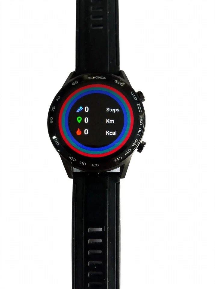 Sekonda Active Watch 1909 45mm Black with Black Silicone band. Used In Box., photo 2 of 5