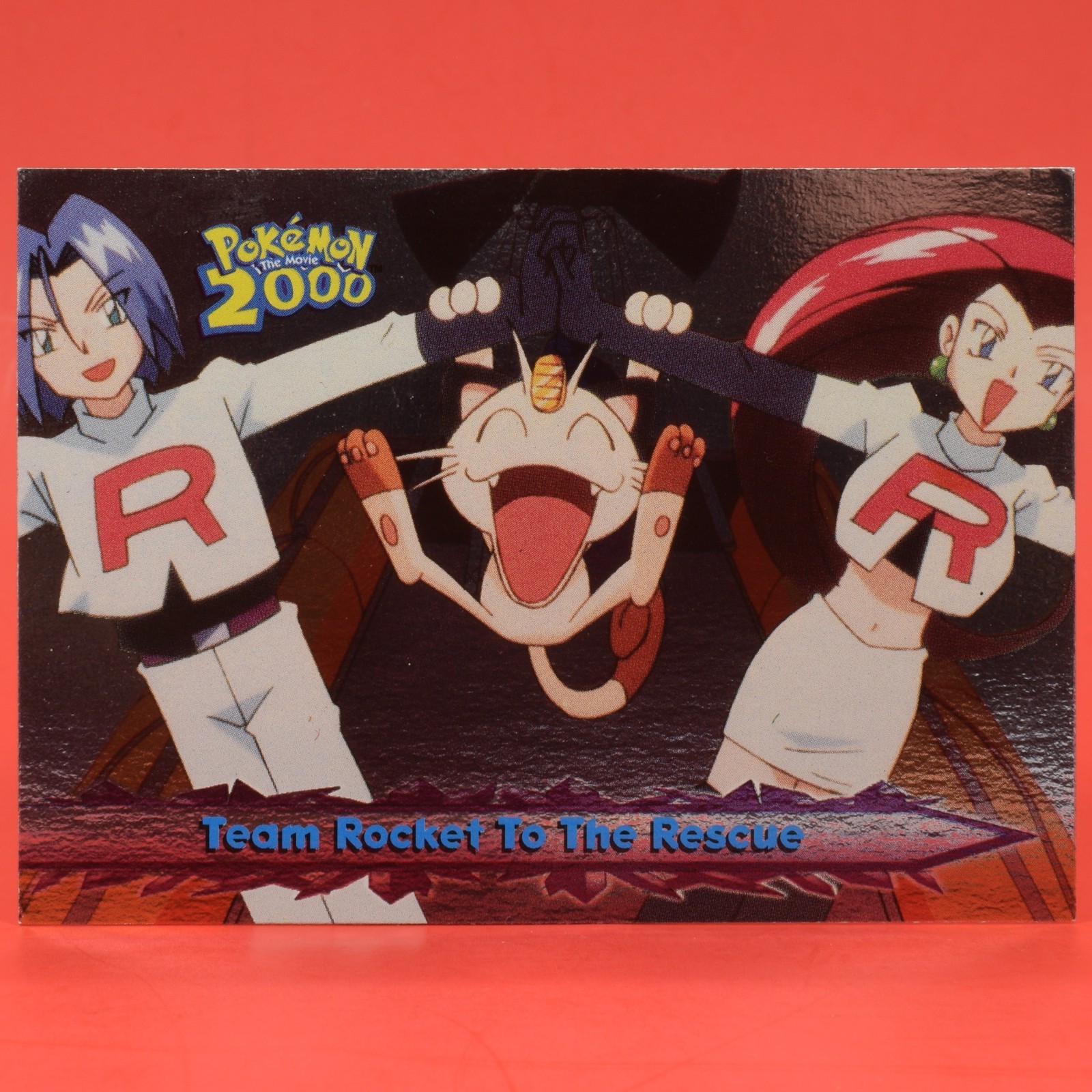 Topps Pokémon Card TV The Movie 2000 #50 Team Rocket to Rescue Silver Holo Foil