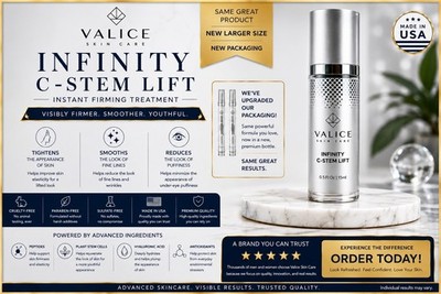 Instant Face Lift Serum Uses Advanced Stem Cell & Peptides for an ageless finish