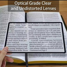 Full Page Large Sheet Magnifier Magnifying Glass Reading Aid Glass Page Magnifyi